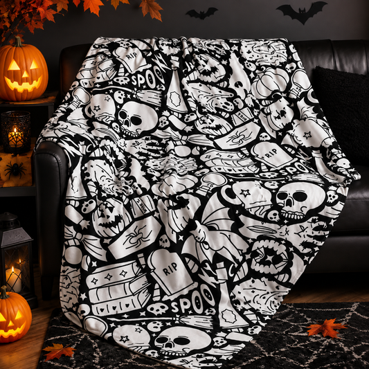 Pumpkinpaint Coloring Blanket