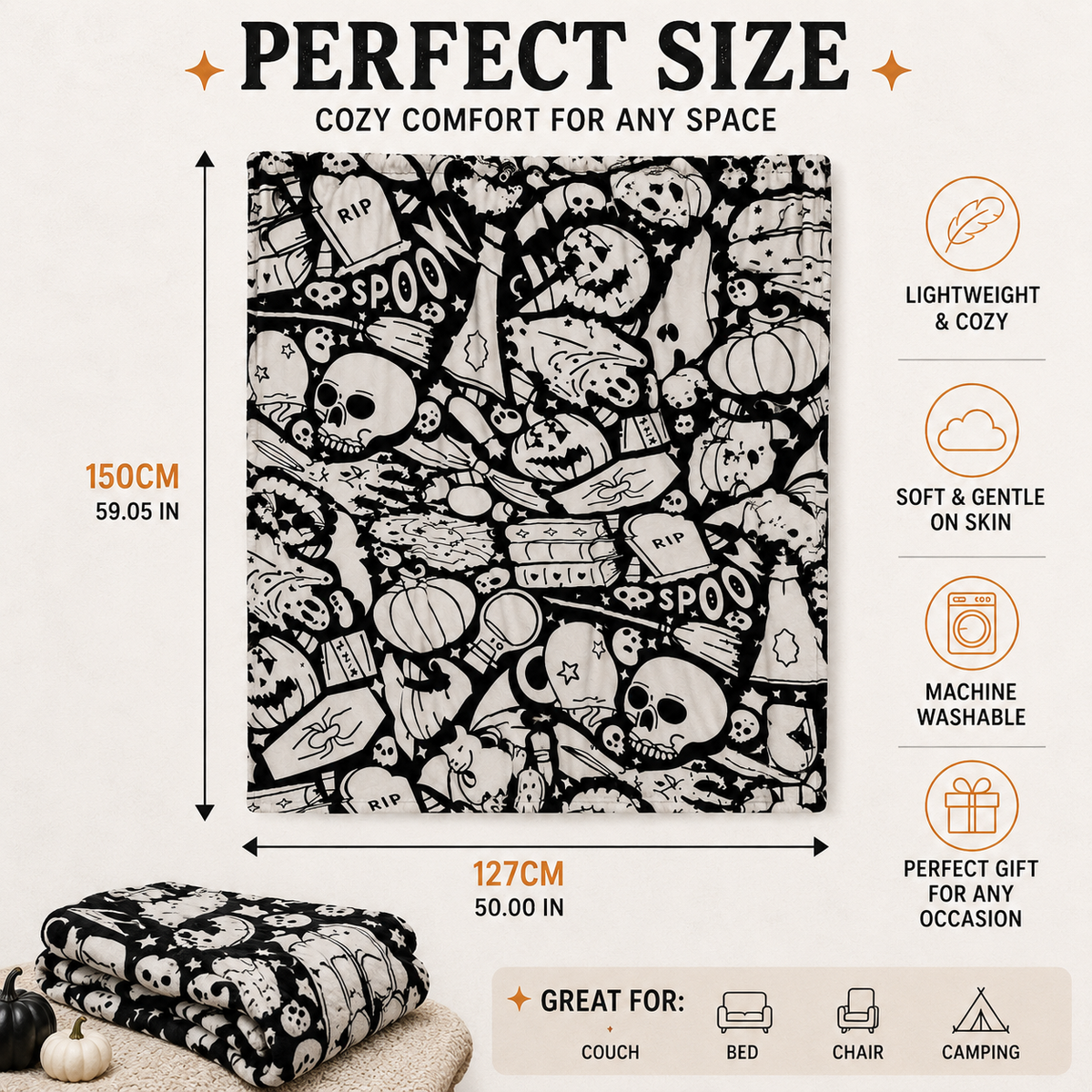 Pumpkinpaint Coloring Blanket