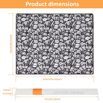 Pumpkinpaint Coloring Blanket